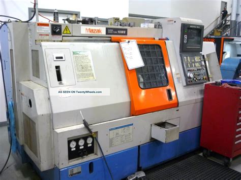 +mazak +cnc +machine|mazak lathe with live tooling.